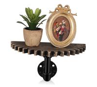 ABOOFAN Étagère Murale Industrielle en Fer Multifonctionnelle avec 8 Vis, Support D'étagère Vintage pour Décoration de Bars et Maison Style Rustique