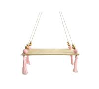 ABOOFAN Étagère Murale Scandinave avec Balancelle Et Organisateur De Perles Décoration Murale Multifonctionnelle pour Chambre Garçon Fille Et Salon Design Et Pratique Accessoire De