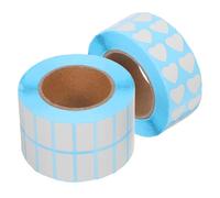 ABOOFAN Étiquettes Autocollantes Vierges Motif Diamant Blanc, 2 Rouleaux, Autocollants Inscriptibles pour Rangement, Bureau, Organisation Alimentaire et Projets DIY