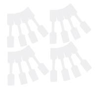ABOOFAN Étiquettes de Câble Simples et Résistantes Blanches 100 en Papier Autocollantes Organisateur de Câbles Lot Pratique pour Identification Facile pour Bureau