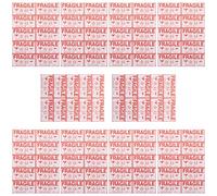 ABOOFAN Étiquettes Fragiles Autocollantes Rouges pour Expédition, Papier Couché Auto-adhésif, 20 Feuilles, Design Compact, Faciles à Utiliser pour Transport de Colis Fragiles