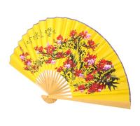 ABOOFAN Éventail Pliant Chinois 0,5x0,9m Décoratif en Papier Bambou | Portable, Usage Répété, Style Noble et Élégant, pour Bals et Diverses Occasions,