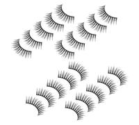 ABOOFAN Faux Cils Naturels Courts 10 Paires Croisés Pack Maquillage Femme Usage Quotidien Soirées Fêtes