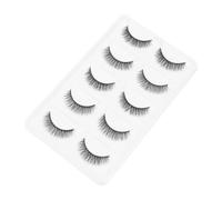 ABOOFAN Faux Cils Naturels Denses 5 Paires Courts Fibres Fines Croisés Extensions pour Femmes Filles Usage Quotidien