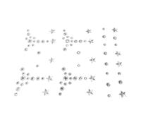 ABOOFAN Feuille Autocollante de Pierres Précieuses Visage - Bijoux de Maquillage à Coller Cristaux et Perles Effet Larme - Accessoires Décoratifs pour Festivals et Fêtes - Stickers Visage