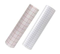 ABOOFAN Film de Transfert Pvc Autocollant Rouge 2 Pièces pour Vinyle et Motifs, Membrane Auto-adhésive Facile à Appliquer, pour Murs et Projets DIY