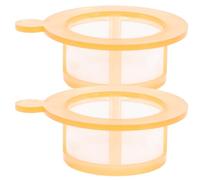 ABOOFAN Filtres à Cellules Jetables Jaune Lot de 2 en Nylon Polypropylène Mailles Uniformes, Faciles à Utiliser, pour Tubes à Essais en Enseignement et Laboratoire