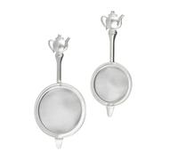 ABOOFAN Filtres à Thé Passoire à Thé et Résistance Haute Température Lot de 2 avec Poignée en Acier Inoxydable Fine Filtration pour Maison et Bureau