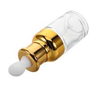 ABOOFAN Flacon Compte-Gouttes en Verre 30 Ml Bouchon Doré Bouteille pour Huiles Essentielles et Sérums Petite Bouteille Cosmétique Rechargeable pour Voyage et Soins Peau