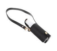 ABOOFAN Flacon Pulvérisateur Vide avec Étui PU Flacon de Voyage Rechargeable à Main Bouteille Spray Portable pour Lotion Sac de Transport Suspendu Noir