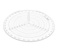 ABOOFAN Gabarit Circulaire pour Dessiner en Plastique, Règle de Centrage Ronde pour Bois et Composites, Outil Précis pour Trouver le Centre, pour Projets Artisanaux et Scolaires