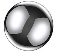 ABOOFAN Glaçons Vin en Acier Inoxydable, Pierres à Vin Pratiques, Boule Argentée Réutilisable, 1 Pc, pour Whisky et Boissons, Restaurant et Bar