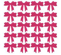 ABOOFAN Guirlande de Fête en Feutre 3 Sets 8 Nœuds Rose Vif, Bannière Décorative Polyvalente pour Anniversaire, Mariage, Enterrement de Vie de Jeune Fille et Décoration Murale Élégante