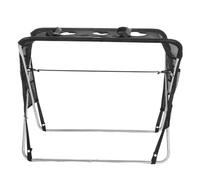 ABOOFAN Hamac de Toilettage Pliable pour Chats et Petits Chiens avec | Structure en Acier Inoxydable, Six Ouvertures, Poche Latérale, Fixation pour Table de Toilettage, Noir