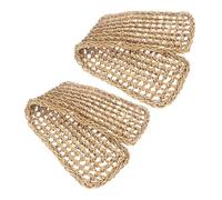 ABOOFAN Hamacs pour Lézards en Herbe Marine Tissée Main 2 Pièces Maille Dense pour Iguanes et Reptiles, Lits Suspendus Confortables pour Terrarium