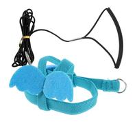 ABOOFAN Harnais Portable en Nylon pour Perroquet Laisse Élastique Résistante, Corde de Traction Lavable pour Oiseaux D'extérieur