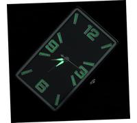 ABOOFAN Horloge Analogique Adhésive Compacte pour Tableau de Bord Voiture Design Carré Noir Installation Facile et Décorative pour Auto Bureau et Maison