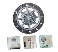 ABOOFAN Horloge Murale Silencieuse Format Forme de Roue de Voiture Décoration Moderne pour Salon Chambre et Bureau Mécanisme à Mouvement