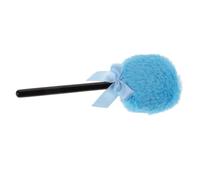 ABOOFAN Houppette à Poudre en Peluche Forme Sucette Bleu Longue Poignée et Design, Toucher Confortable pour Maquillage Quotidien et Application Uniforme
