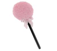 ABOOFAN Houppette à Poudre Long Manche Design en Peluche Forme Sucette Baguette Magique Ultra Douce pour Application Uniforme Maquillage Visage et Corps