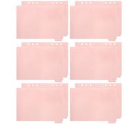 ABOOFAN Intercalaires Onglets pour Cahier en Pp Rose pour Bloc-notes A5 12 Séparateurs de Documents Pratiques pour Organiser Agendas et Rapports