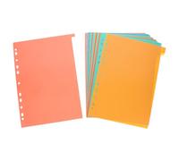 ABOOFAN Intercalaires pour Classeur A4 11 Trous 31 Pages Plastique Polypropylène Colorées, Séparateurs D’indexation Réutilisables pour Fournitures de Bureau, Organisation Dossiers
