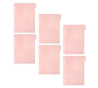 ABOOFAN Intercalaires pour Classeur Rose en Pp 6 Pièces Design Créatif, Séparateurs Détachables Pratiques pour Rapports et Recherches