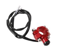 ABOOFAN Interrupteur de Démarrage d'Urgence pour Quad ATV Bouton Marche/Arrêt Moteur Rouge Commandes au Guidon Moto Compatible Véhicules Tout-Usage Installation Facile