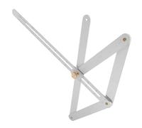 ABOOFAN Jauge D'onglet Multifonction en Acier Inoxydable Argenté, Mécanisme Unique Main, Outil Professionnel pour Travail de Menuiserie et Zones de Travail