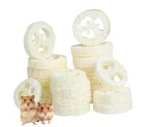 ABOOFAN Jouets à Mâcher Réduit Le Comportement Destructeur Forme Créative en Luffa pour Hamster 20 Pièces et Attire L’Attention des Petits Animaux