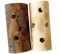 ABOOFAN Jouets de Dentition pour Petits Animaux 2pcs Bâtons en Bois de Pomme Faits Main pour Hamster Lapin Encouragent Le Comportement Naturel de Mastication la Maison