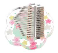 ABOOFAN Kalimba Portable Notes Bois et Acrylique Mini Piano à Pouce Transparent Instrument Compact et Léger pour Débutants et Pratique Musicale