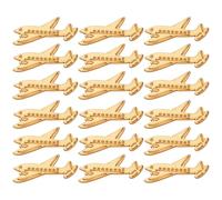 ABOOFAN Kit Créatif Bois à Peindre 20pcs Modèle Navette Spatiale DIY Éducatif Surface Lisse Décor pour Porte ou Étagère Garçon et Filles