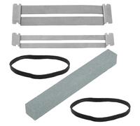 ABOOFAN Kit D’Outils de Lutherie pour Guitare Bloc de Ponçage à Rayon Vert 3 Protections de Touche Pierres à Polir pour Entretien et Réparation de Frettes Outil de Nivellement Précis