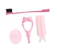 ABOOFAN Kit De Fer à Friser Sans Chaleur Brosse à Sourcils Double Embout Exfoliant Visage Et Protège-cils Pour Mascara