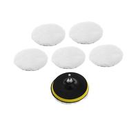 ABOOFAN Kit de Polissage de Voiture avec Tampons Applicateurs en Laine et Tampons de Polissage pour Ponceuse Lustreuse Nenette