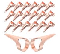 ABOOFAN Kit de Tressage de Cheveux 20pcs en Métal Anneaux à Cheveux pour Coiffure Précise et Prise Confortable, Accessoires Stylés pour Cosplay et Fêtes la Maison