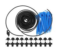 ABOOFAN Kit D'irrigation Goutte à Goutte Noir en PVC PP pour Plantes | Arrosage Uniforme, Gestion Automatisée, Usage Intérieur et Parterre, Solution Polyvalente pour Semis