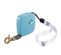 ABOOFAN Laisse Rétractable pour Petit Chien 2 Mètres en Nylon Bleu, Corde de Traction Automatique pour Animaux de Compagnie, Laisse Portable et Résistante pour Balades en Extérieur