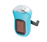 ABOOFAN Lampe Torche Solaire à Manivelle Rechargeable LED Multifonction en Abs Batterie 3,6v/40mah et Sangle Anti-perte pour Camping et Activités Outdoor Couleur Couleur Aléatoire