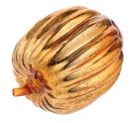 ABOOFAN Lanterne Citrouille Verre LED Doré Décoration Halloween sans Pile Festive pour Maison et Fête