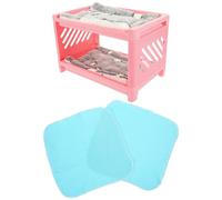 ABOOFAN Lit Multifonction pour Petits Animaux, Cachette Pratique Rose | Plastique et Peluche, Forme Unique, Mouchoirs et Coussin, pour Jouer, Dormir et Se Reposer