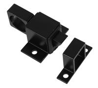 ABOOFAN Loquets Automatiques Fermeture à Ressort Sécurité Renforcée Lot de 2 en Alliage D'aluminium Noir Design Auto-fermant pour Porte et Cabinet pour Maison et Bureau