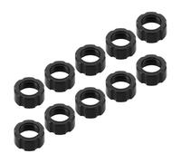 ABOOFAN Lot de 10 Bagues D'adaptation Fixes en Plastique Noir pour Support Téléphone Voiture, Compatible Large, Fixation Sécurisée pour Aération Avant et Sièges Arrière