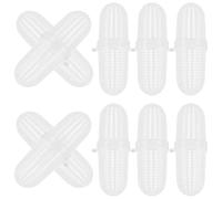 ABOOFAN Lot de 10 Boîtes à Appâts en Plastique Blanc Boîte à Nourrir Pluie Compacte et Respirante Portable pour Terrarium Terre pour Pêche et Élevage en Intérieur