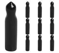 ABOOFAN Lot de 10 Bouchons Verseurs en Caoutchouc Noir, Cache Anti-poussière Facile à Transporter pour Becs Verseurs de Bouteilles d'alcool, pour Bars et Clubs de Vin