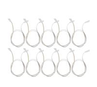 ABOOFAN Lot de 10 Câbles Connecteurs à 3 Broches Double Extrémité pour Tube Lumineux LED T5 T8, Câble D'extension en Plastique 100x1,5x1cm, pour Garage et Éclairage Intérieur