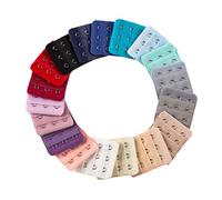 ABOOFAN Lot de 10 extensions de soutiengorge 3 crochets pour femmes Lingerie Extender élastique SoutienGorge Extension Sangles SoutienGorge Lingerie Crochet pour femme Fille Extension de
