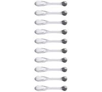 ABOOFAN Lot de 10 Spatules pour Crème Visage en Abs Surface Lisse, Adaptées aux Flacons de Différentes Tailles, Outil pour Soin Visage et Masque Facial