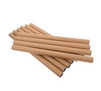 ABOOFAN Lot de 10 Tubes en Carton Kraft pour Affiches et Posters, Tubes d'Expédition Robustes en ABS et Papier, Dimensions 2,5 CM X 40 CM, Adaptés Stockage d'Œuvres et Documents